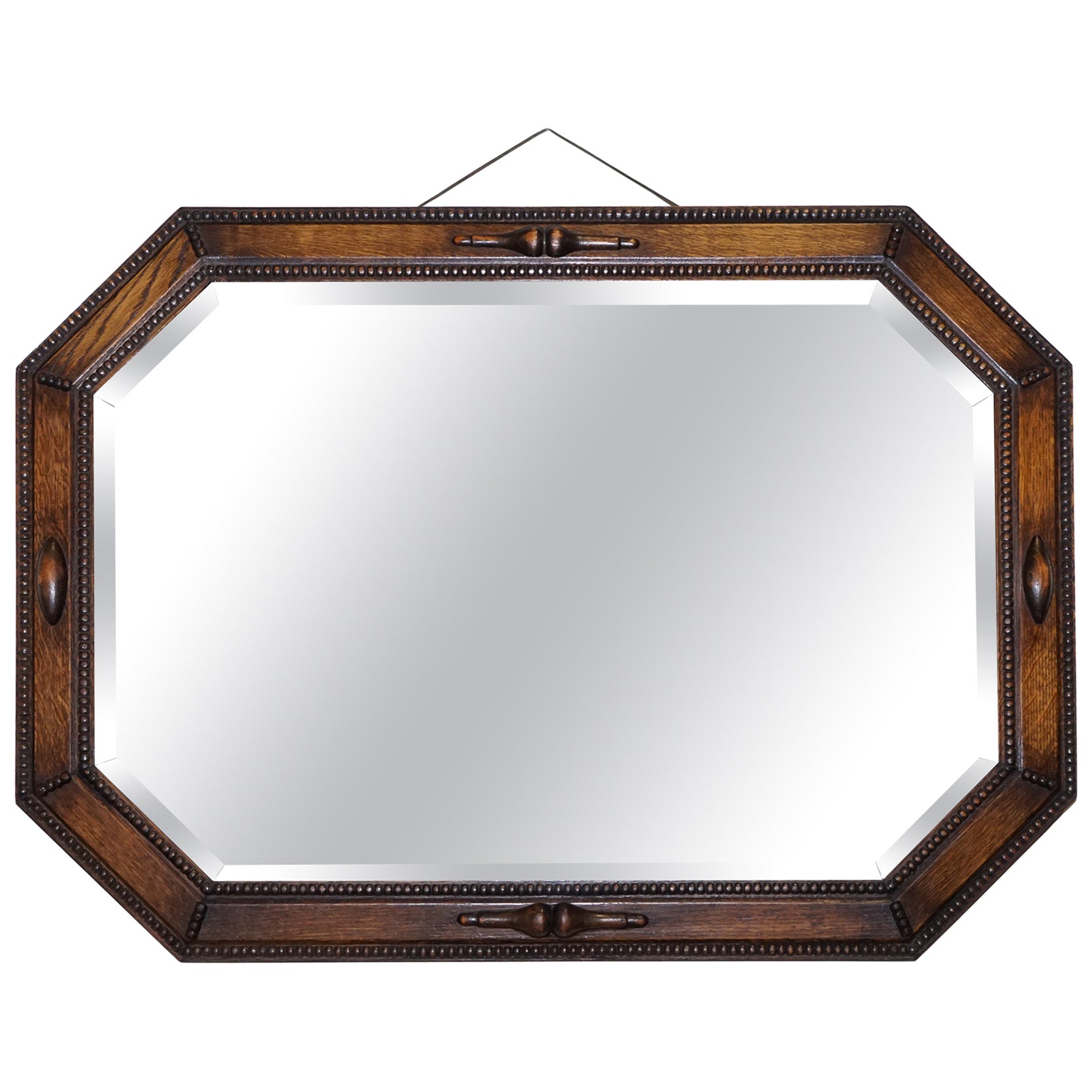 ANTICA CASA DI CAMPAGNA EDOARDIANA DEL 1920 CIRCA  BOBINA INTAGLIATA MONTATA A PARETE  MiRROR in vendita