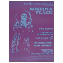 1973 Roberta Flack - Portland Poster originale d'epoca