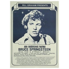 Vintage 1976 Bruce Springsteen & the E Street Band - Paramount Theatre Original Poster