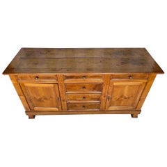 Antique Beautiful 19th century French fruitwood enfilade