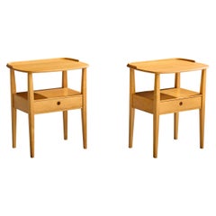 Nordiska Kompaniet, Nighstands, Elm, Sweden, 1950s