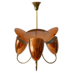 Amazing Mid-Century Modern Sputnik Pendant Lamp or Chandelier Germany 1950s
