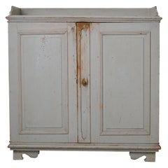 Antique Northern Swedish Rustic Sideboard in Gustavian Style with Natural Patina