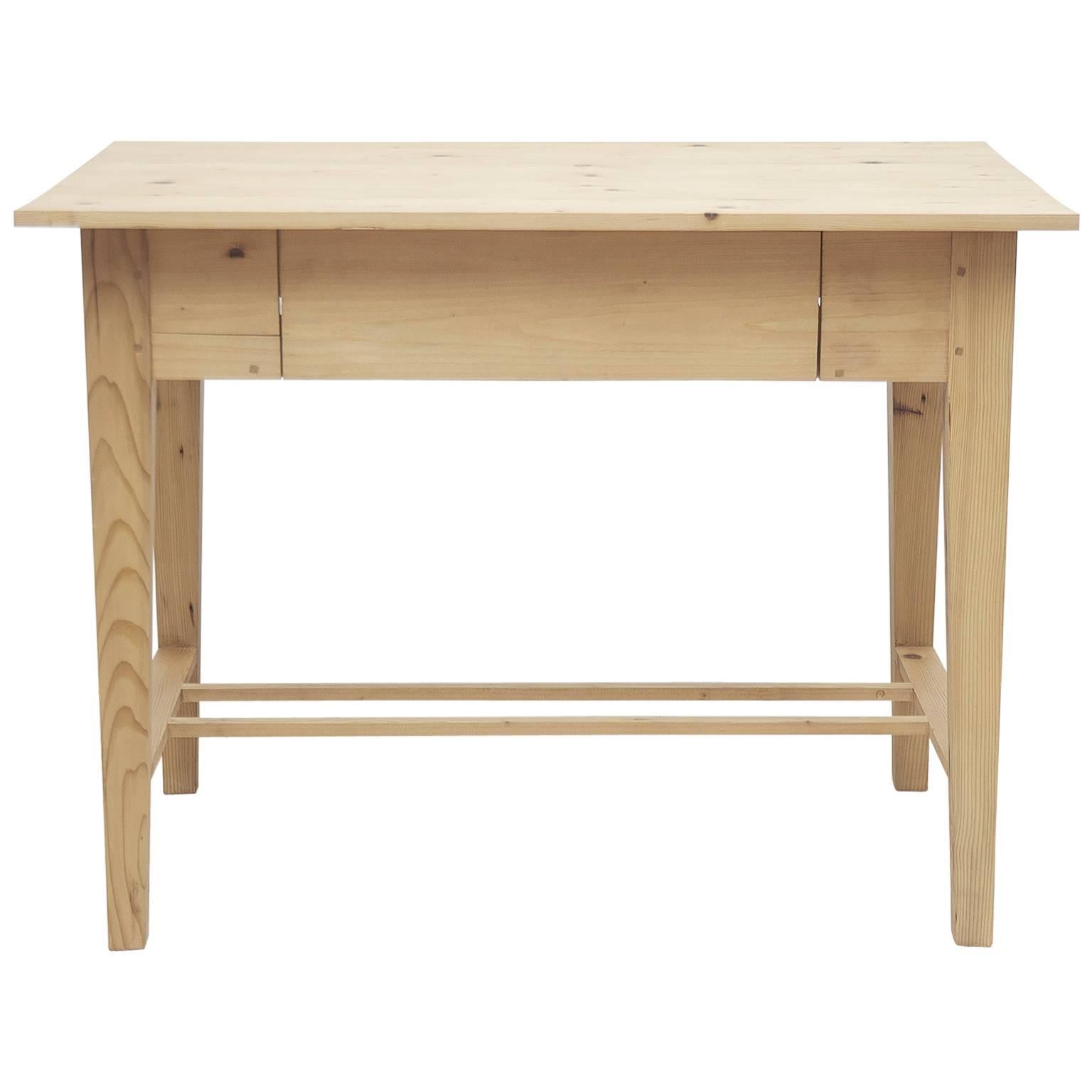 Bonnin Ashley Custom Made Pine Writing Table or Desk in the Jugendstil Style