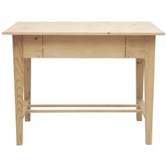 Custom Pine Writing Table or Desk in the Northern European Jugendstil Style 9