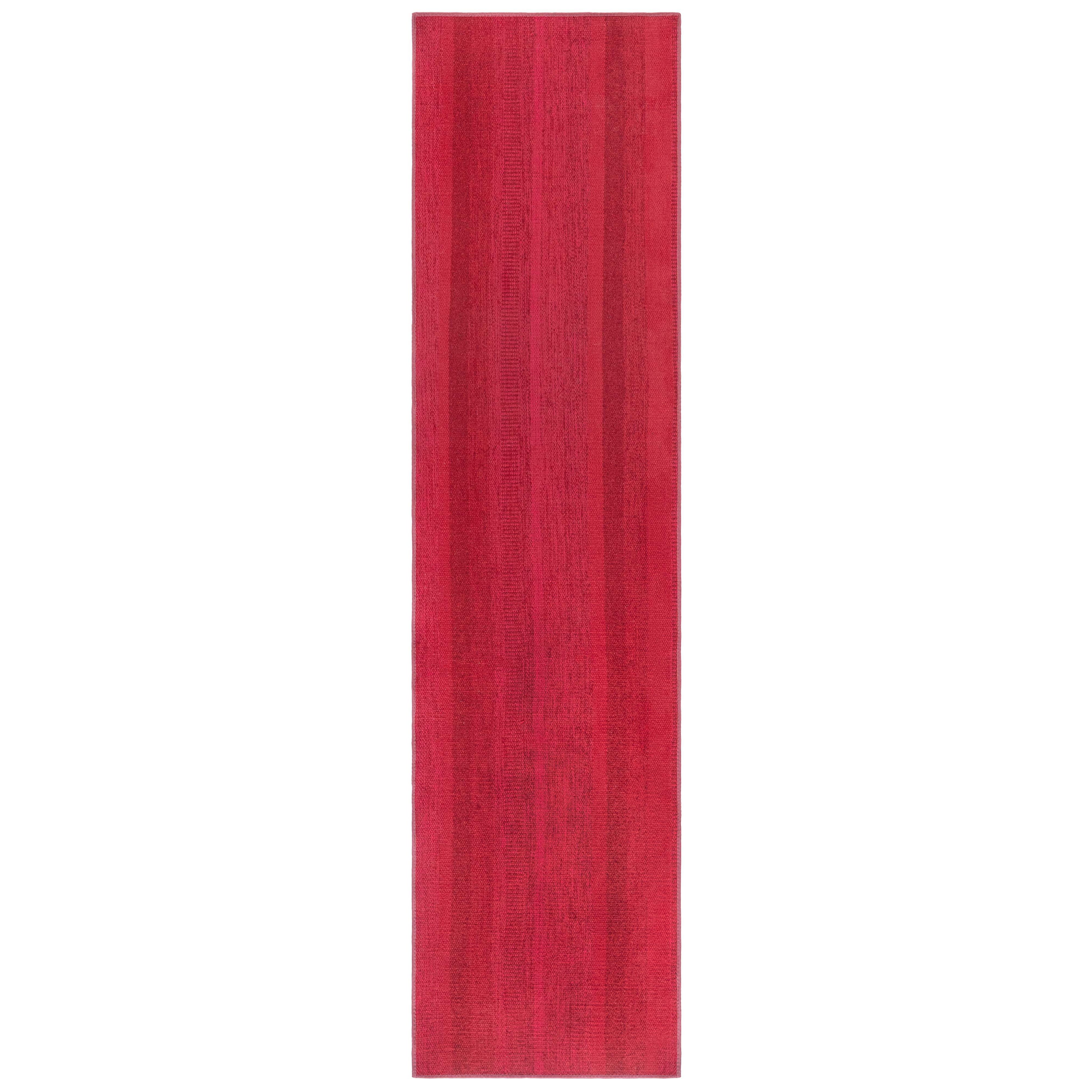 Doris Leslie Blau - Runner vintage in frammenti svedesi nei toni del rosso in vendita