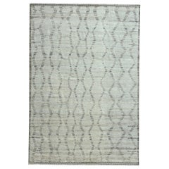 10x14 Ft Moroccan style Handmade Rug. All Natural Wool. Custom Options Available
