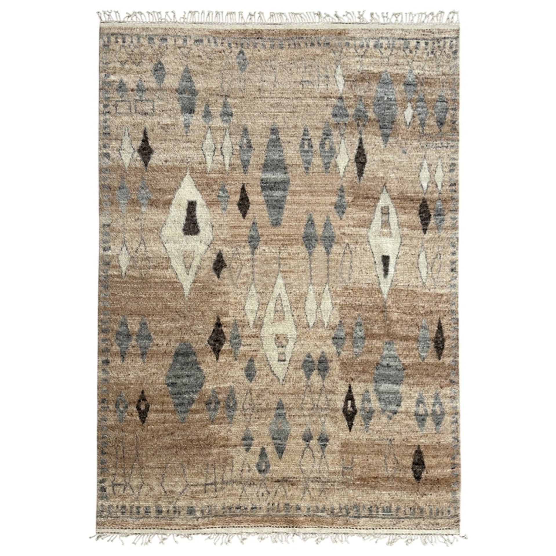 10x14 Ft Handmade Moroccan style Rug. All Natural Wool. Custom Options Available