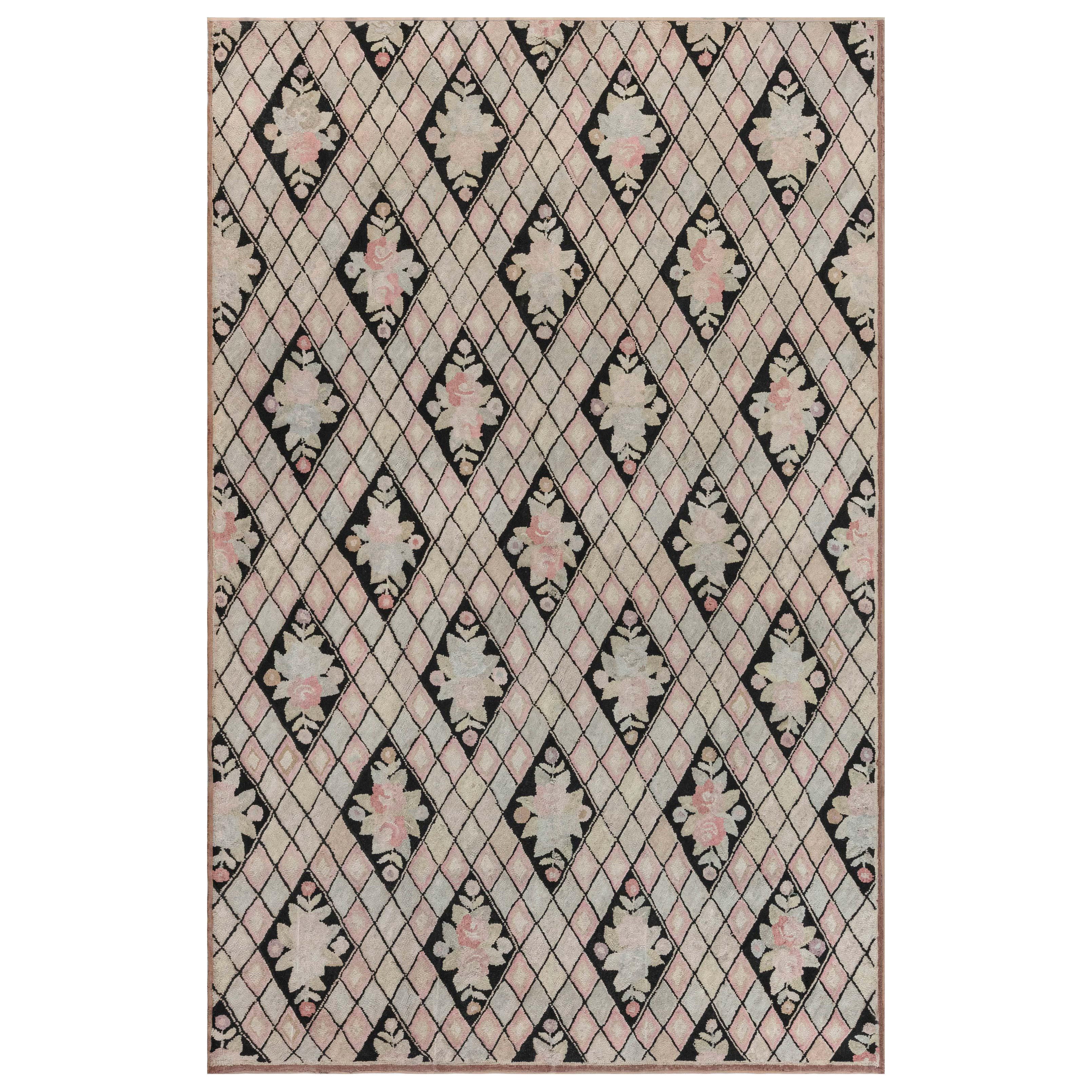 Doris Leslie Blau Vintage Botanic Hooked Rug