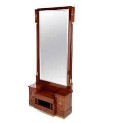 20th Century Art Nouveau Mahogany Mirror Console by J. & J. Hermann, AT ca. 1905