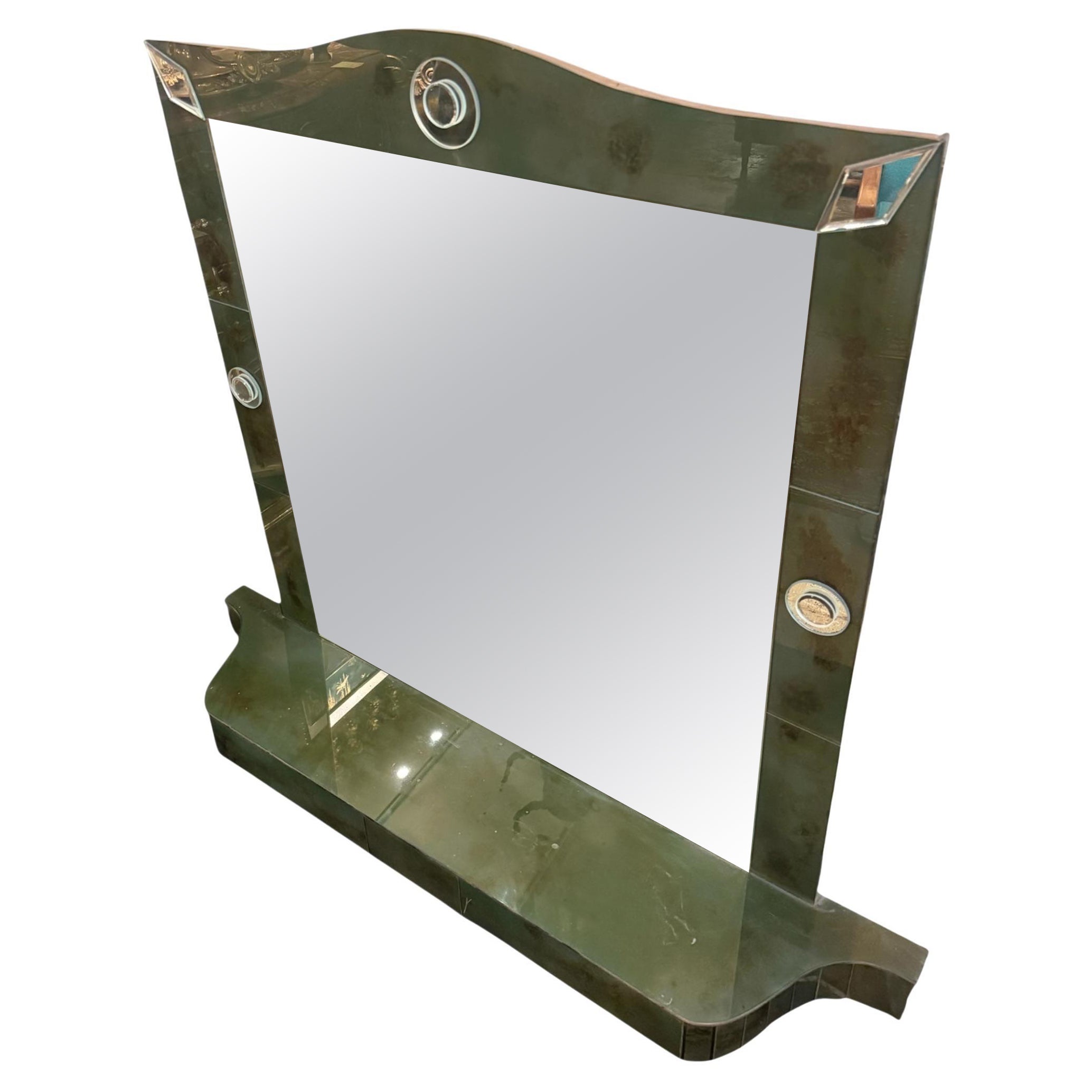 1930s Italian Art Deco Floor Mirror