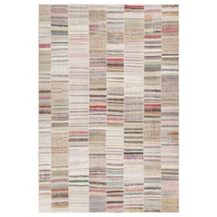 Rug & Kilim’s Patchwork Kilim Rug in Polychromatic Stripes