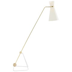 Pierre Guariche G2 balancier brass metal floor lamp 1951