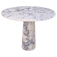 Viola Veined Violet Round Dining Table in the Style of 1970 Angelo Mangiarotti