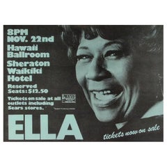 1975 Ella Fitzgerald - Hawaii Ballroom Original Vintage Poster