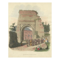 Procession to the Colosseum Through the Arch of Titus, Rome, 1824