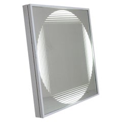 Specchio “Brama” bianco, Gianni Celada, FontanaArte, 1970