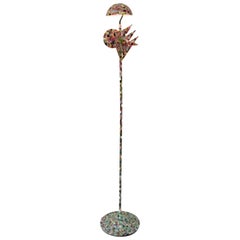 Vintage Alessandro Mendini Hand-Painted "Proust" Floor Lamp, 1991, Italy