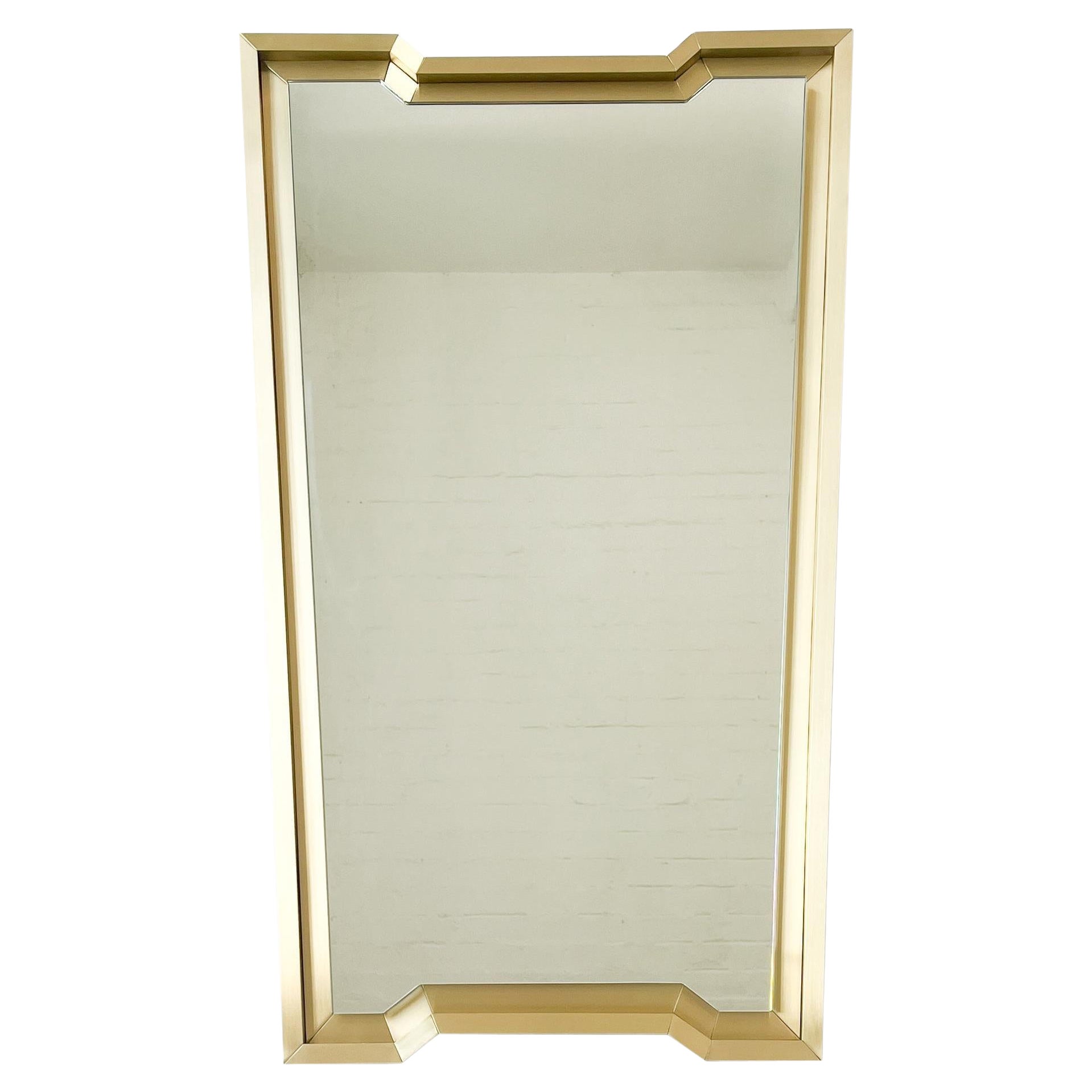 Specchio d'ispirazione vintage Toledo con cornice in ottone in vendita