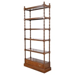 Georgian Carved Cherry Wood Étagère or Bookcase