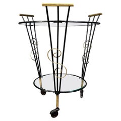 Mid century two tier italian trolley, 1950s