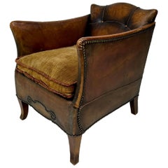1930’s European Leather Lounge Chair