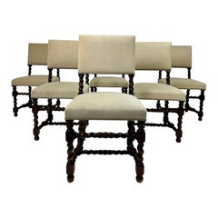 Early 20th Century Set of Six Baroque Style Dining Chairs