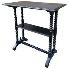 Late 19th Century American Victorian Painted Walnut Side Table