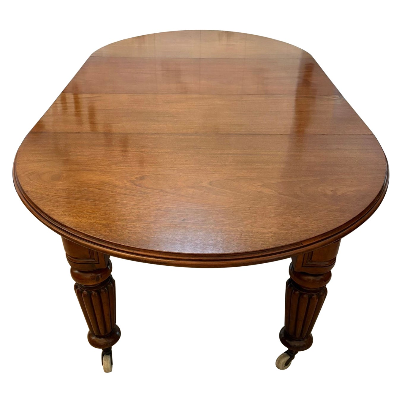 Large 12 Seater Outstanding Quality Antique Mahogany Extending Dining Table