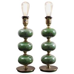 Tranås Stilarmatur Glass Pair of Table Lamps