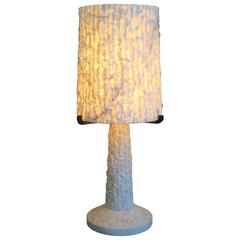 Brutalist Alabaster Table Lamp, 1940-1950