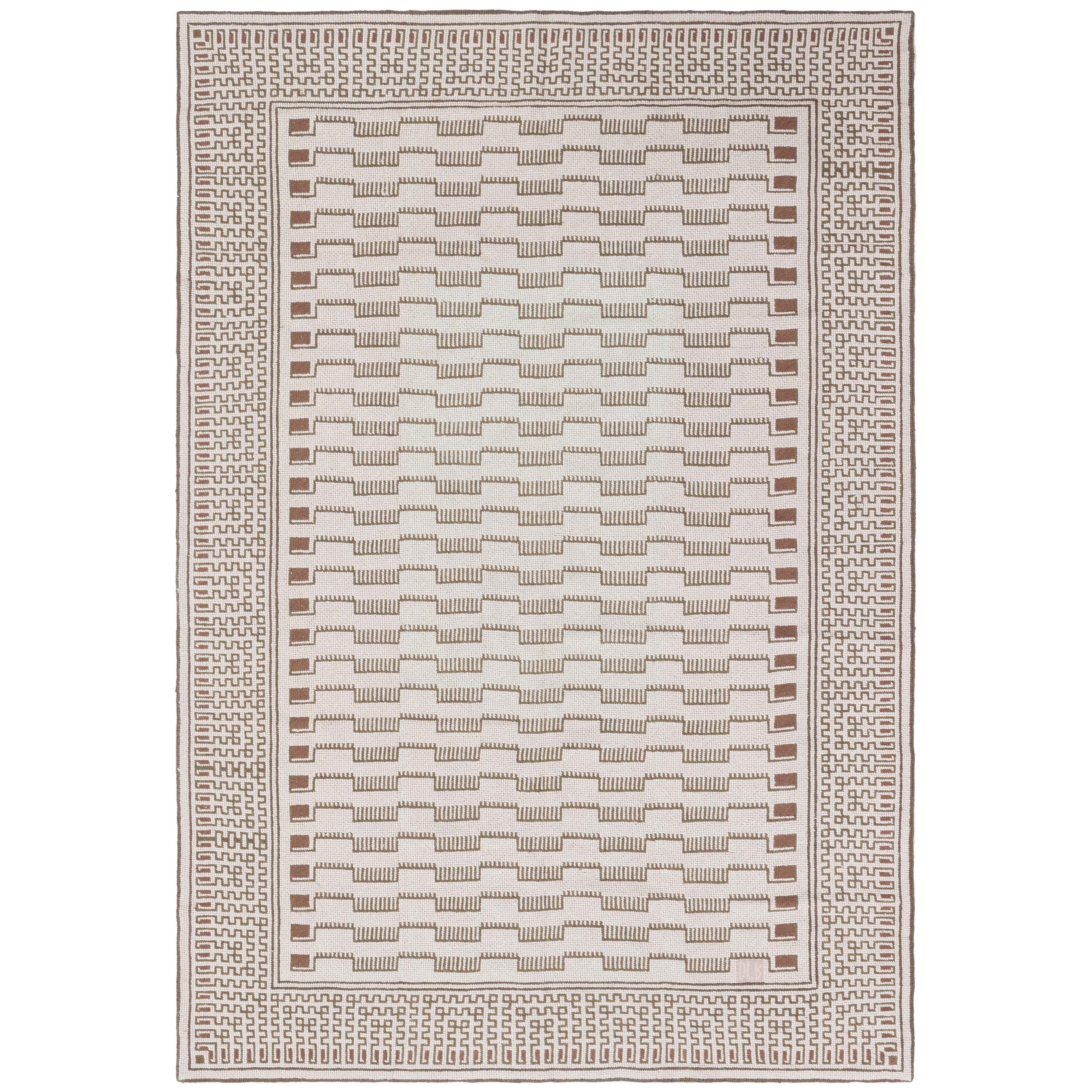 Modern Needlepoint Wool Rug by Arthur Dunnam for Doris Leslie Blau