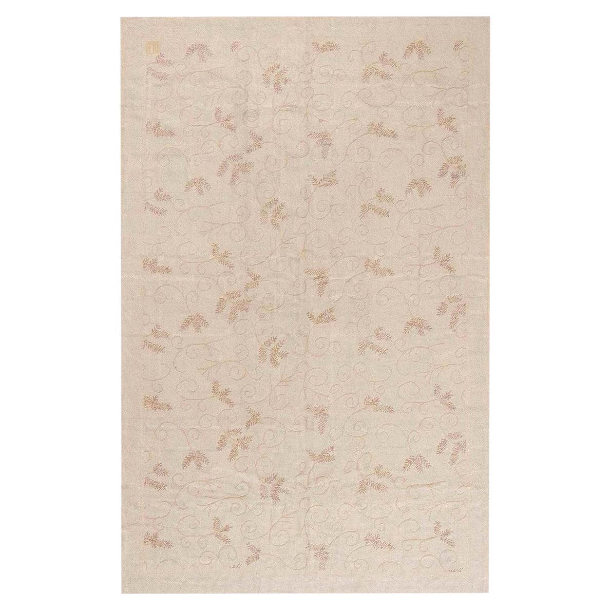 Contemporary Floral Design Needlepoint Eric Cohler Rug by Doris Leslie Blau
