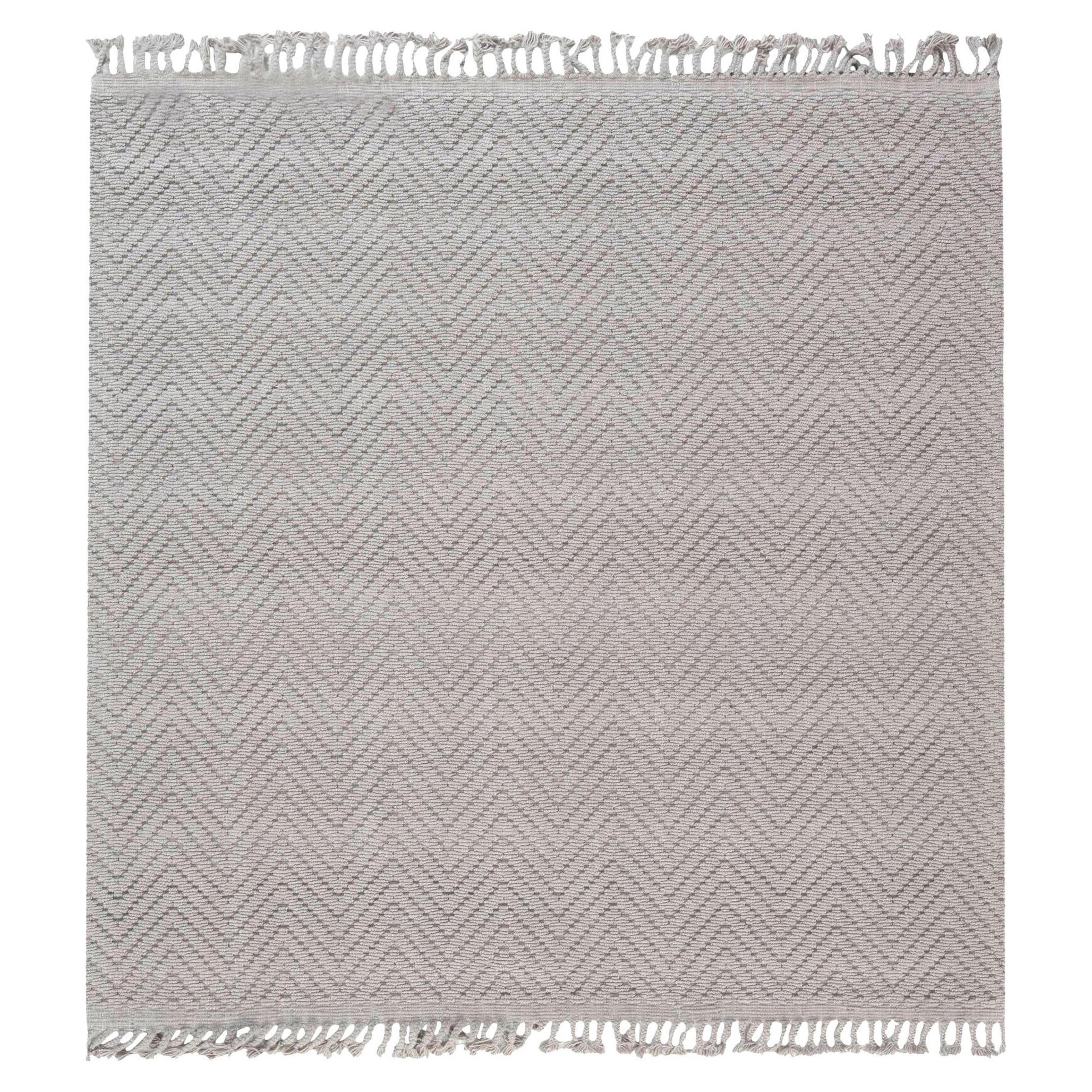 Modern Bauer Collection Herringbone Design Rug by Doris Leslie Blau