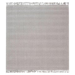Modern Bauer Collection Herringbone Design Rug by Doris Leslie Blau