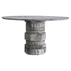GAIA Round Dining Table  Honed-Marble by Contemporary Design Works
