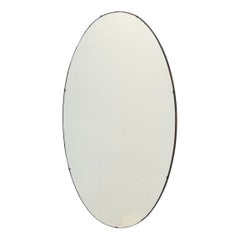 Frameless Oval Mirror