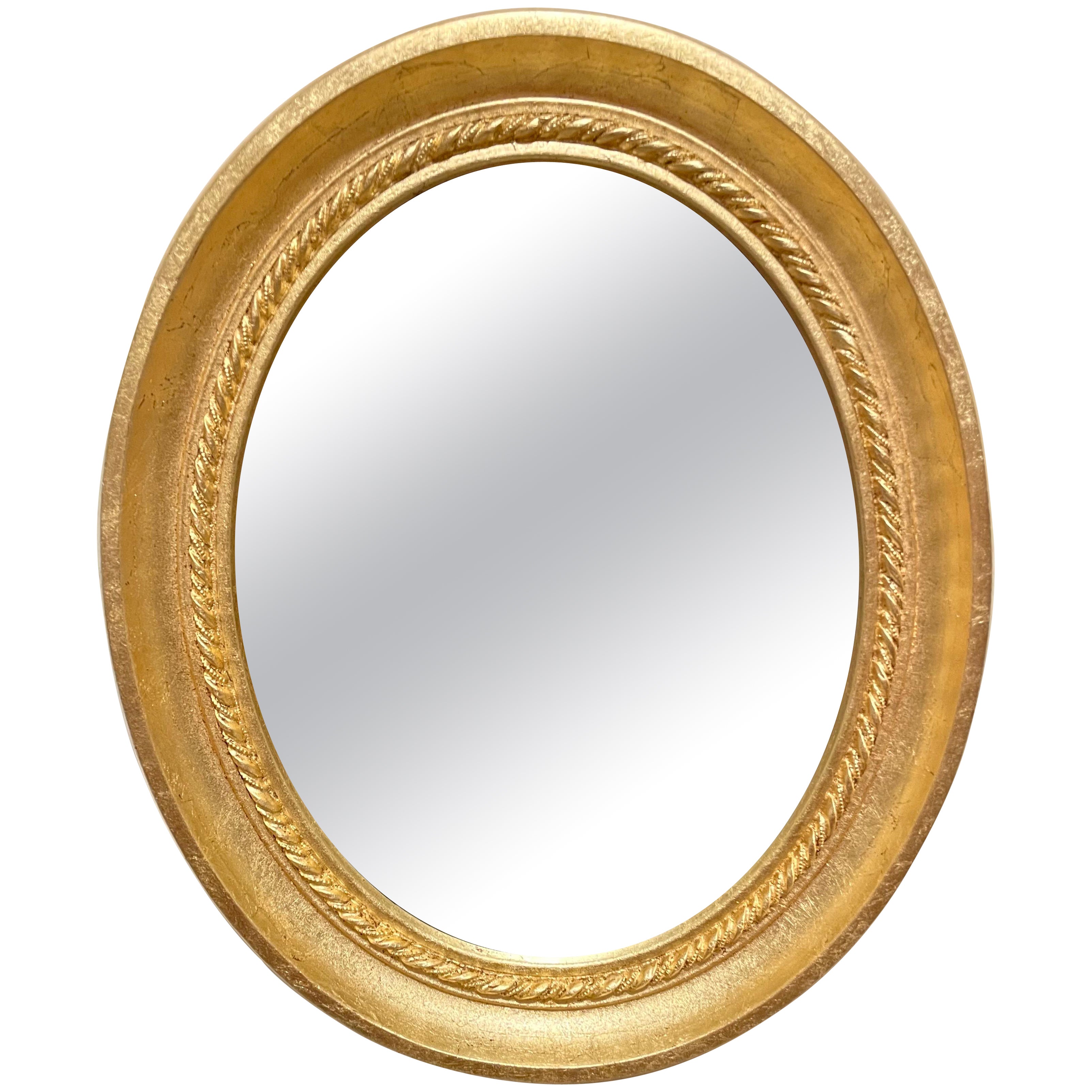 Vintage Oval Gilt Mirror
