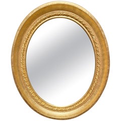 Vintage Oval Gilt Mirror