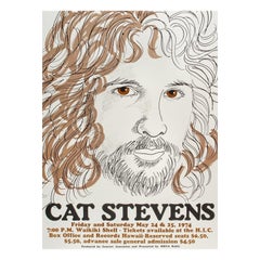 1974 Cat Stevens - Hawaii Original Vintage Poster