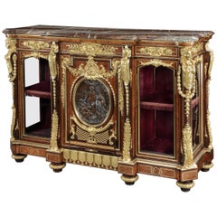 Exceptional 19th Century Kingwood and Gilt Bronze Mounted Buffet-Cabinet