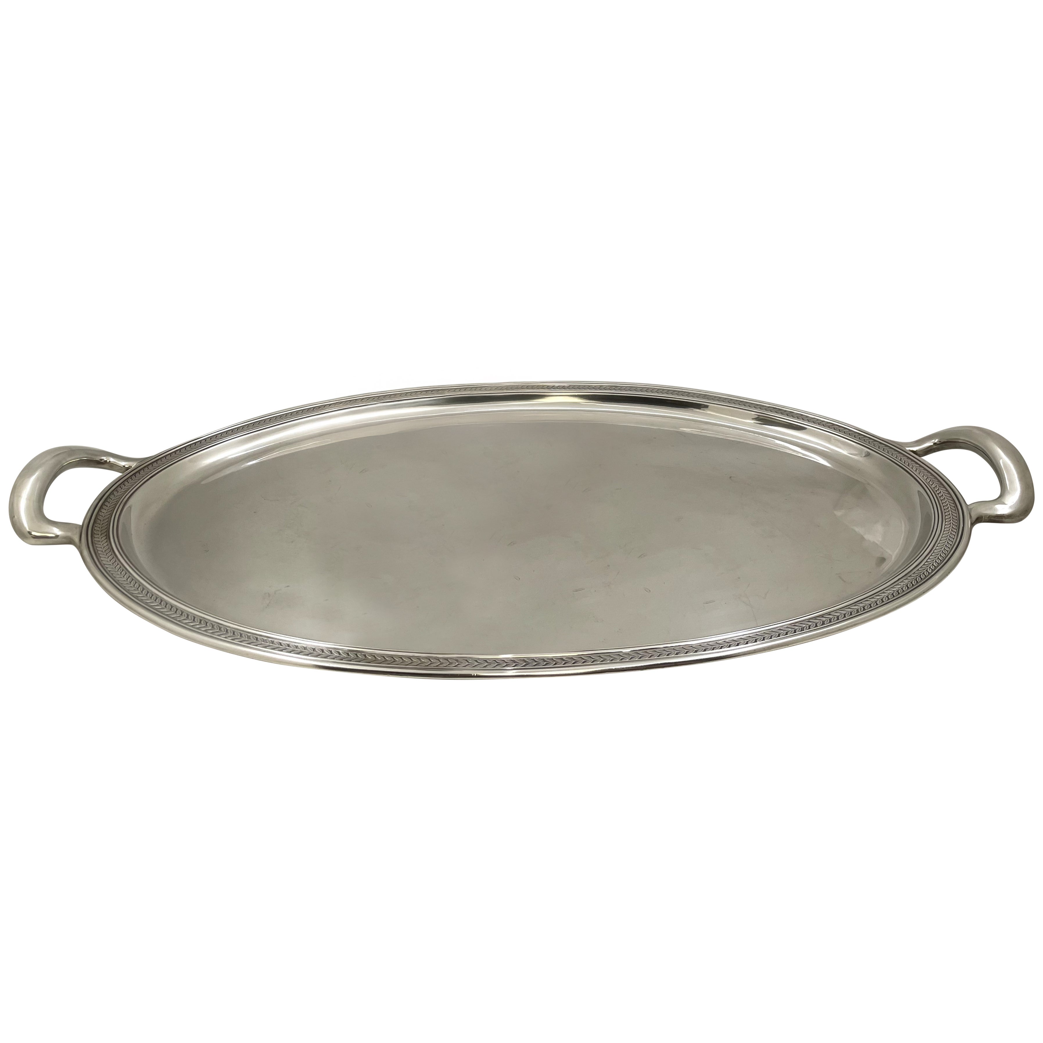 Tiffany & Co. Sterling Silver Two-Handled 1914 Tray in Art Deco Style