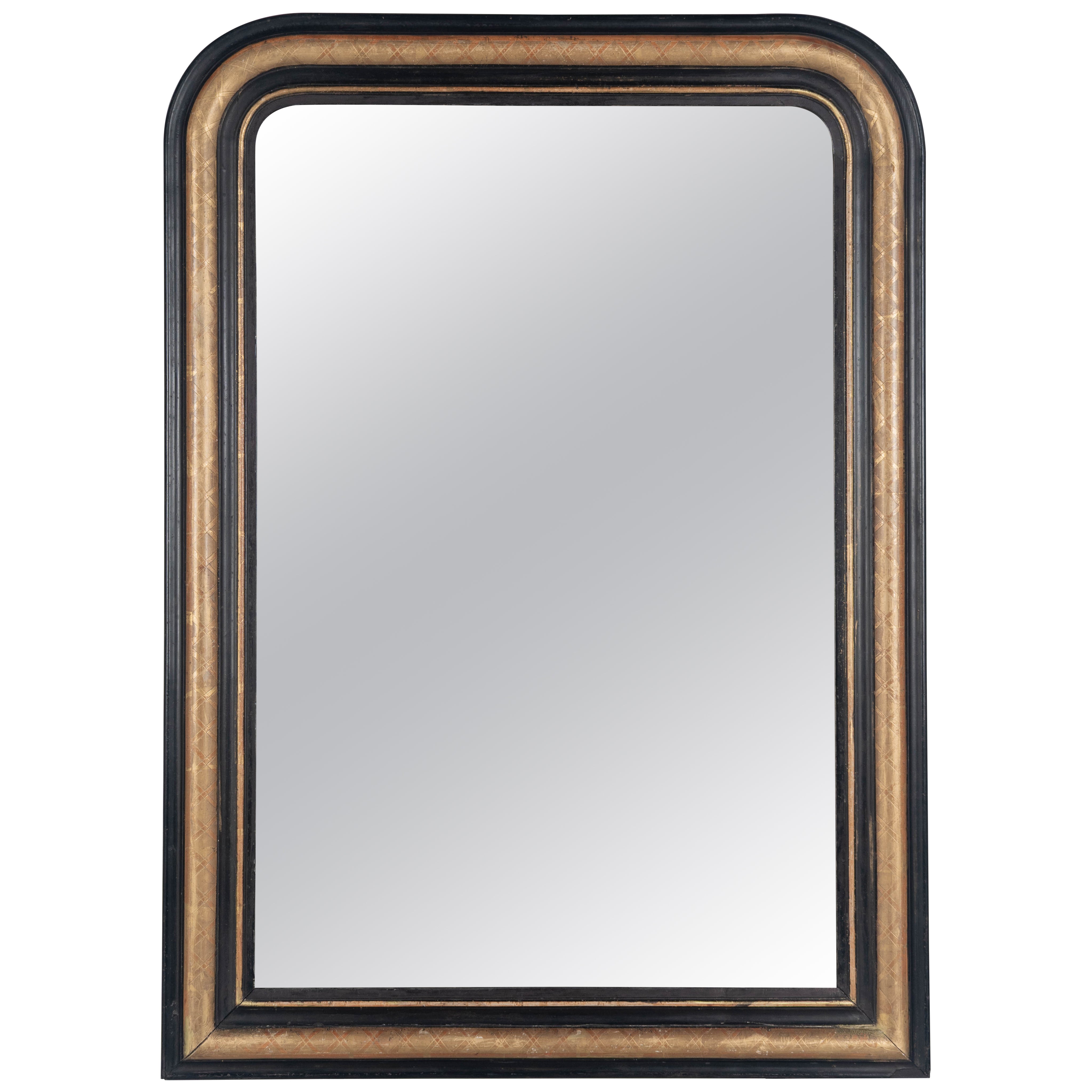 French Louis Philippe Style Gilded Mirror en venta