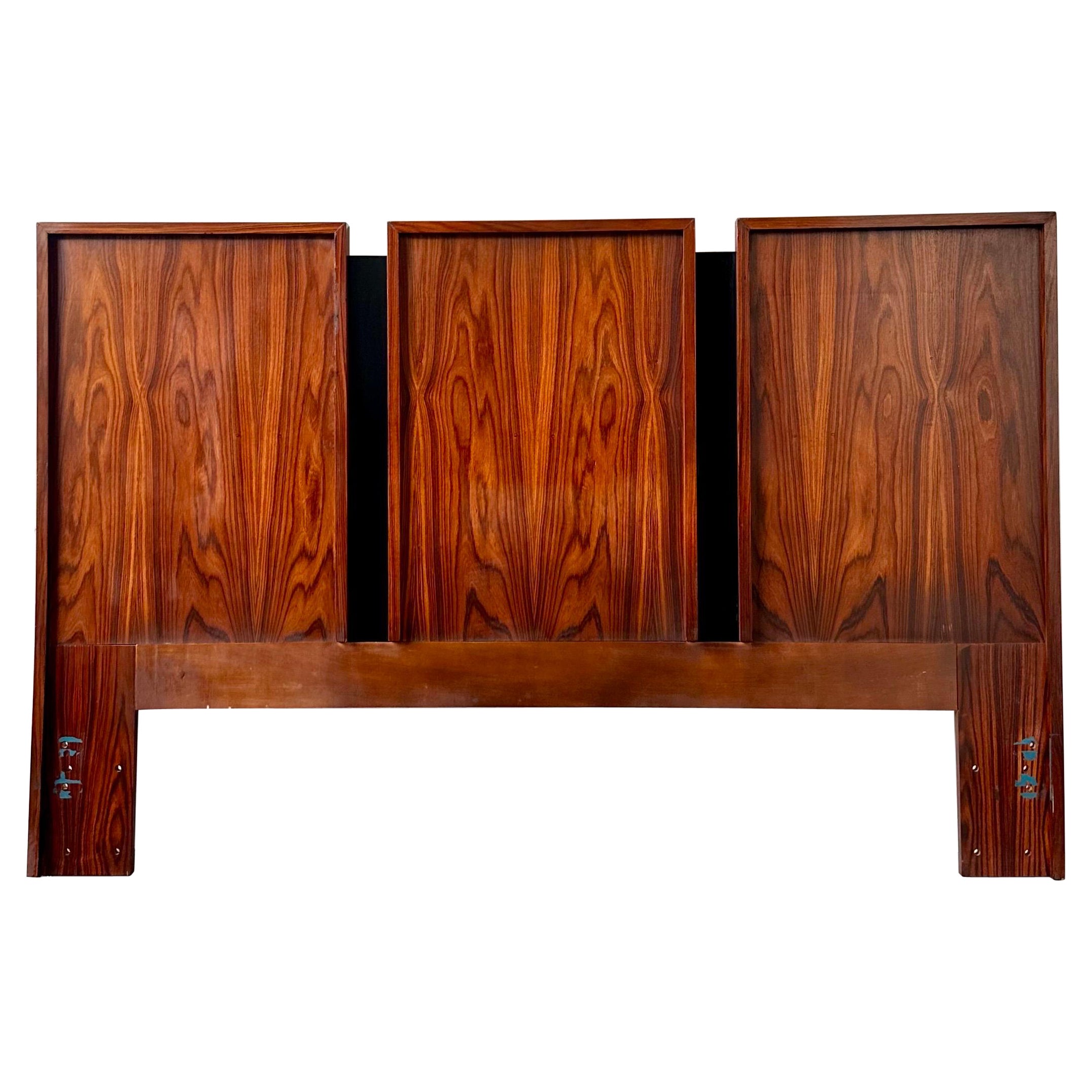 Mid Century Modern Rosewood Queen or Full size headboard