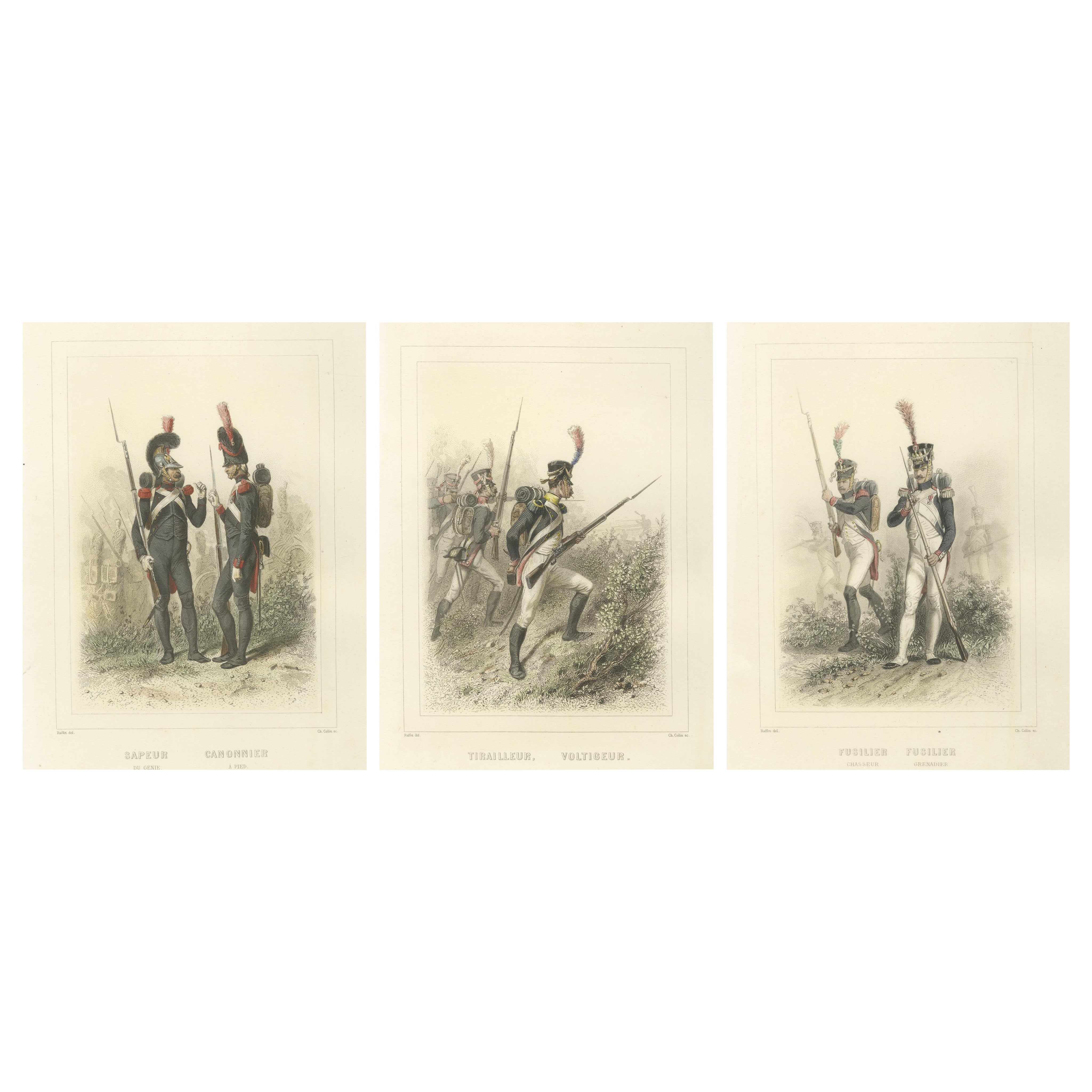 Napoleonic Infantry Soldiers – Sapper, Cannoneer, Voltigeur, Fusilier, 1859