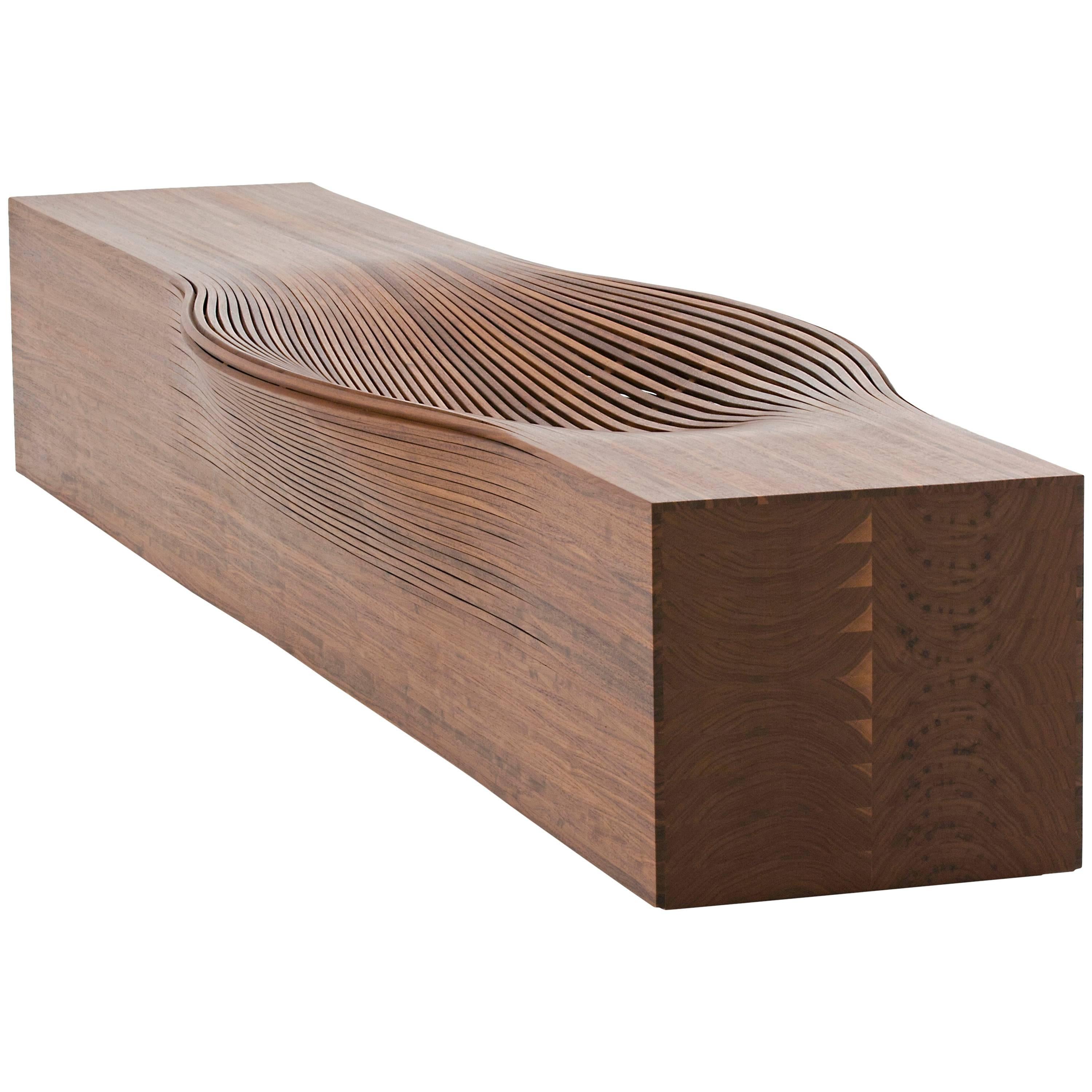 Walnut Bench by Bae Se HWA, 2009 For Sale