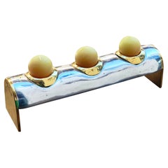 G073 Original Candelholder by David Marshall  Handrafted  Cast brass / aluminium