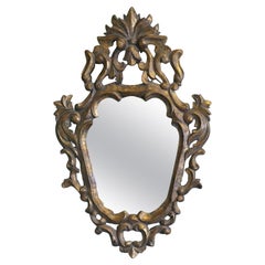 Attractive Baroque Style Small Gilt Wall Mirror