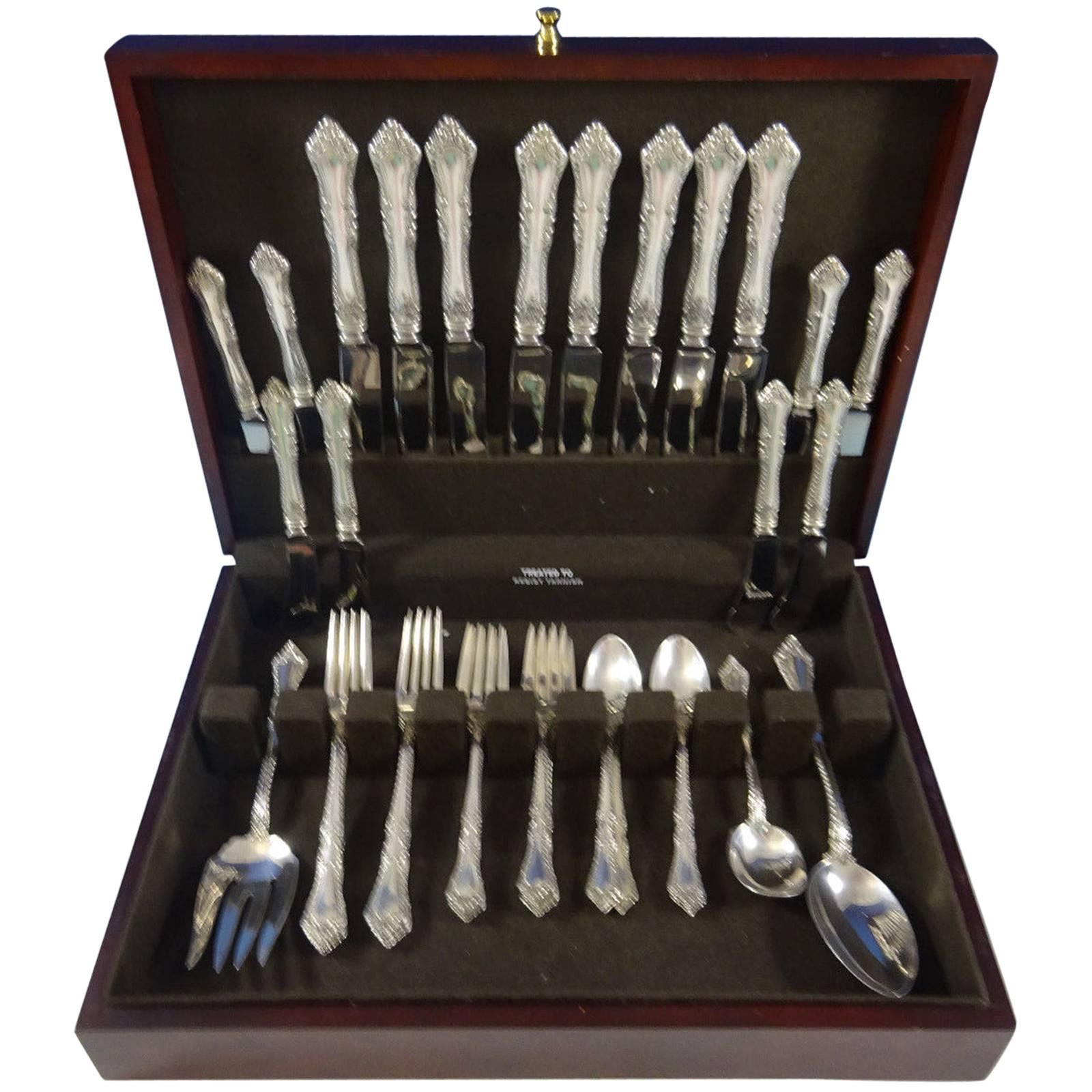 Foxhall by Watson Sterling Silver Flatware Set Service for 8 - 43 Pieces For Sale