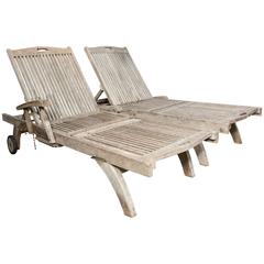 Teak Outdoor Lounge Chaise